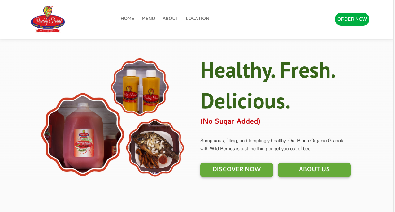 Paddy’s Point website screenshot